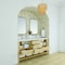 James Martin Vanities Single 72'' Double Vanity, Sunwashed Oak w/ Single Hole 3 CM White Zeus Quartz Top & Backsplash D404-V72-SWO-1WZ - alternate 3